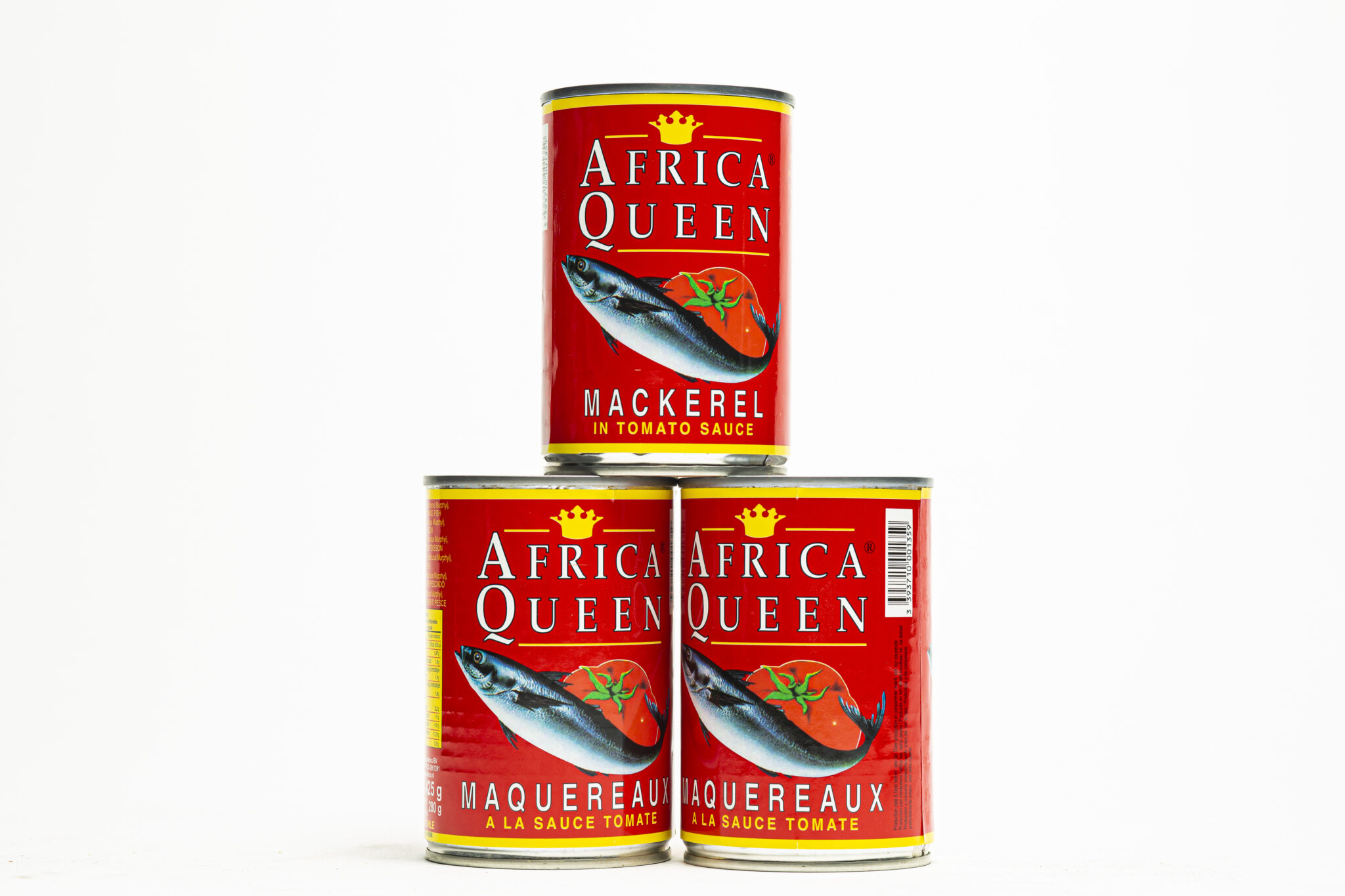 Africa queen mackerel tomato sauce 24x425gm Afro International Afro